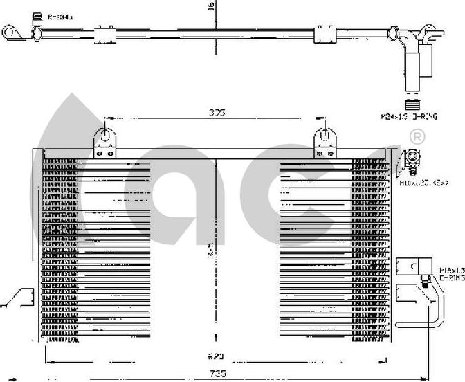 ACR 300290 - Конденсатор, кондиціонер autozip.com.ua