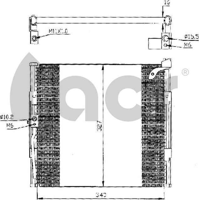 ACR 300206 - Конденсатор, кондиціонер autozip.com.ua