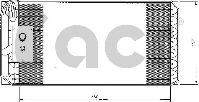 ACR 310141 - Випарник, кондиціонер autozip.com.ua
