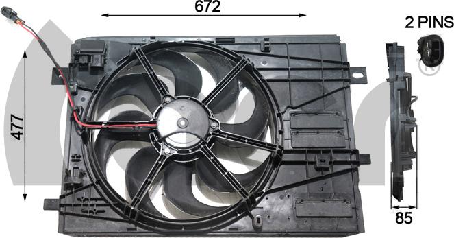 ACR 330607 - Вентилятор, охолодження двигуна autozip.com.ua