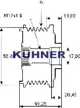 AD Kühner 885404M - Ремінний шків, генератор autozip.com.ua