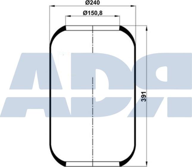 ADR 51550000 - Кожух пневматичної ресори autozip.com.ua