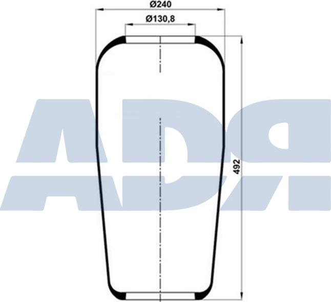 ADR 51602000 - Кожух пневматичної ресори autozip.com.ua