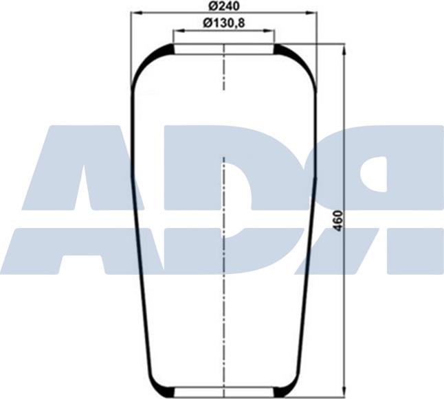 ADR 51619000 - Кожух пневматичної ресори autozip.com.ua