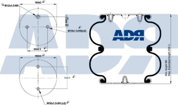 ADR 51199142 - Кожух пневматичної ресори autozip.com.ua