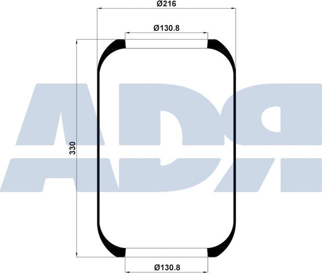 ADR 51169190 - Кожух пневматичної ресори autozip.com.ua