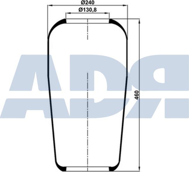 ADR 51805000 - Кожух пневматичної ресори autozip.com.ua