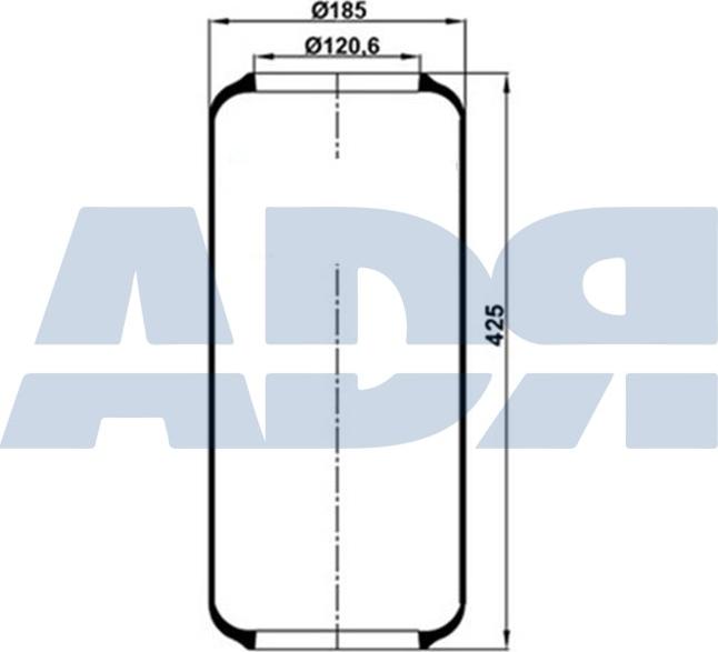 ADR 51816000 - Кожух пневматичної ресори autozip.com.ua