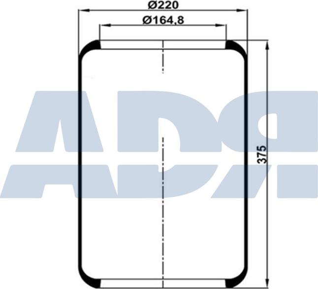 ADR 51817000 - Кожух пневматичної ресори autozip.com.ua