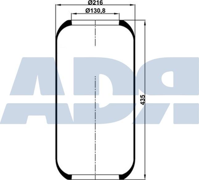 ADR 51834000 - Кожух пневматичної ресори autozip.com.ua
