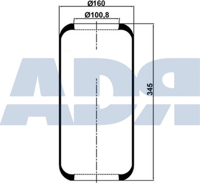 ADR 51708000 - Кожух пневматичної ресори autozip.com.ua