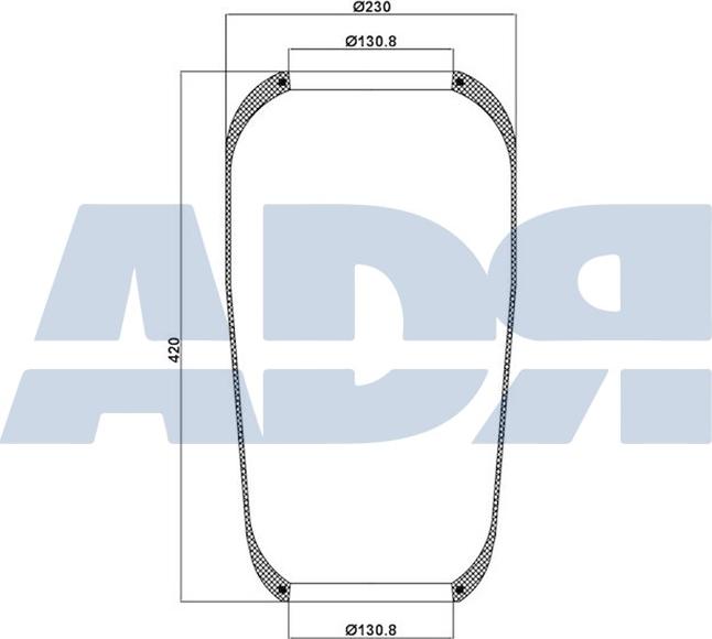 ADR 51773000 - Кожух пневматичної ресори autozip.com.ua