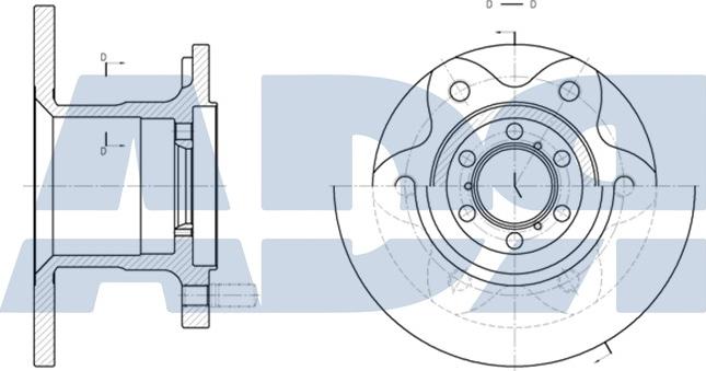 ADR 18512801 - Гальмівний диск autozip.com.ua