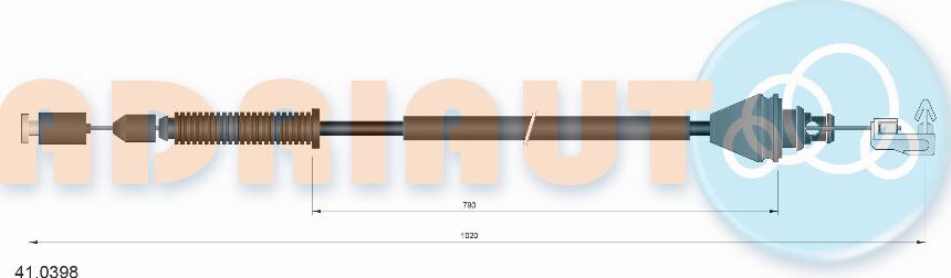 Adriauto 41.0398 - Тросик газу autozip.com.ua
