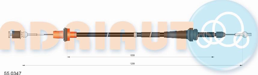 Adriauto 55.0347 - Тросик газу autozip.com.ua