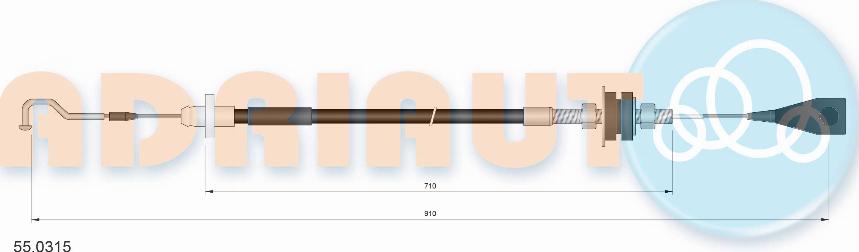 Adriauto 55.0315 - Тросик газу autozip.com.ua