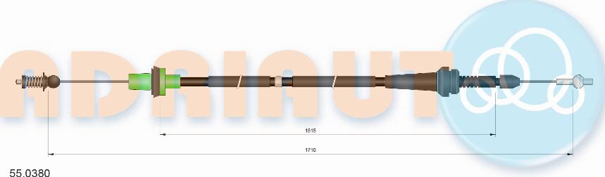 Adriauto 55.0380 - Тросик газу autozip.com.ua