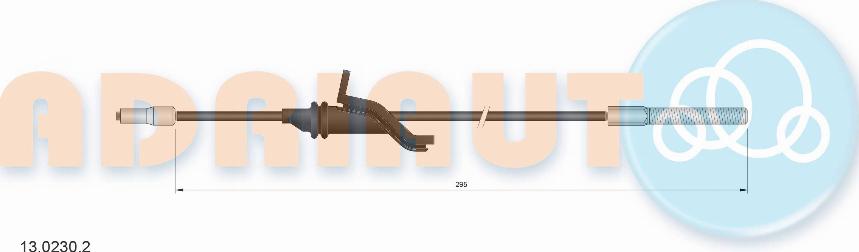 Adriauto 13.0230.2 - Трос, гальмівна система autozip.com.ua