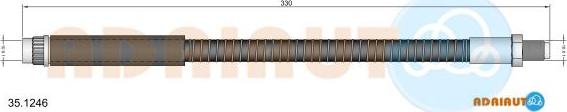Adriauto 35.1246 - Гальмівний шланг autozip.com.ua