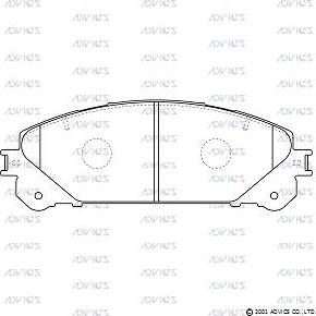 ADVICS A1N191 - Гальмівні колодки, дискові гальма autozip.com.ua