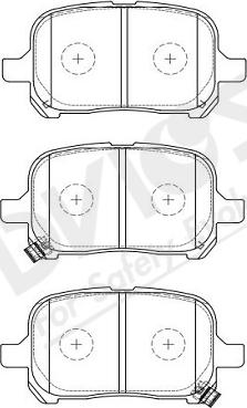 ADVICS A1N101Y - Гальмівні колодки, дискові гальма autozip.com.ua