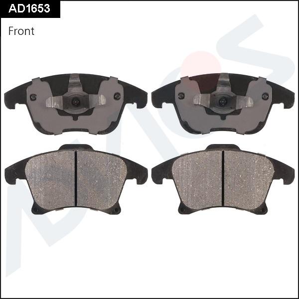ADVICS AD1653 - Гальмівні колодки, дискові гальма autozip.com.ua