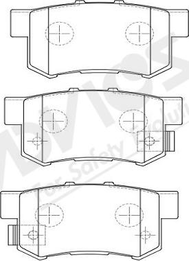 ADVICS C2N021Y - Гальмівні колодки, дискові гальма autozip.com.ua