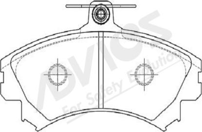 ADVICS D1N092Y - Гальмівні колодки, дискові гальма autozip.com.ua