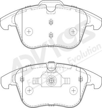ADVICS L1N015Y - Гальмівні колодки, дискові гальма autozip.com.ua