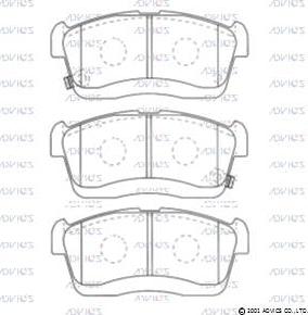 ADVICS SN910P - Гальмівні колодки, дискові гальма autozip.com.ua
