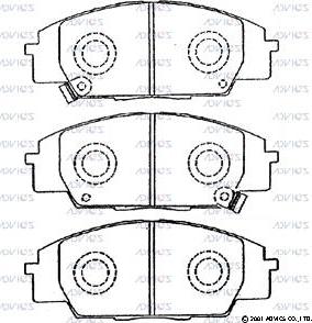 BENDIX 572432B - Гальмівні колодки, дискові гальма autozip.com.ua