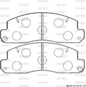 OEMparts V91181046 - Гальмівні колодки, дискові гальма autozip.com.ua