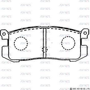 ADVICS SN785 - Гальмівні колодки, дискові гальма autozip.com.ua
