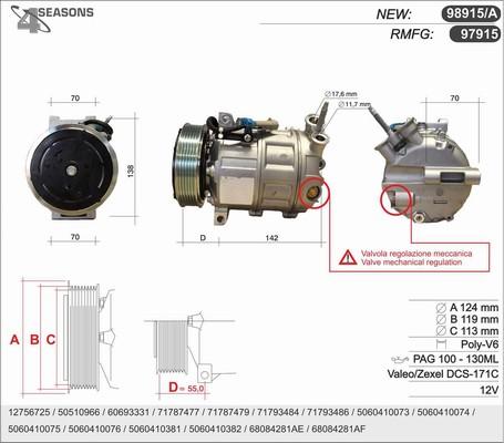 AHE 98915/A - Компресор, кондиціонер autozip.com.ua