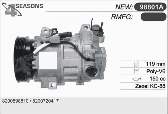 AHE 98801/A - Компресор, кондиціонер autozip.com.ua