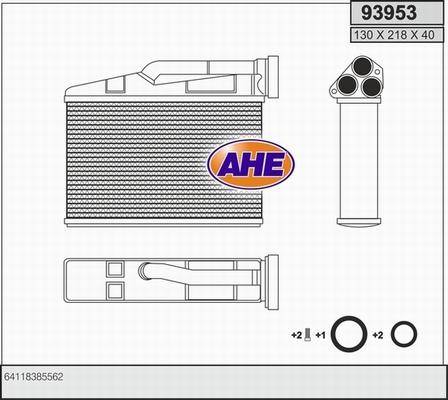 AHE 93953 - Теплообмінник, опалення салону autozip.com.ua