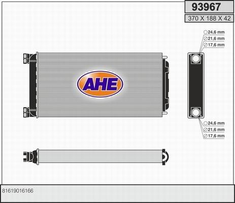 AHE 93967 - Теплообмінник, опалення салону autozip.com.ua