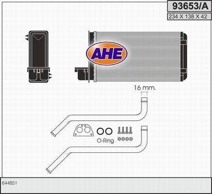 AHE 93653/A - Теплообмінник, опалення салону autozip.com.ua