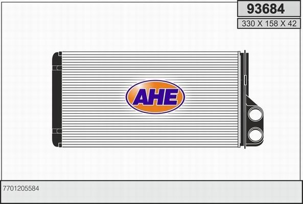 AHE 93684 - Теплообмінник, опалення салону autozip.com.ua