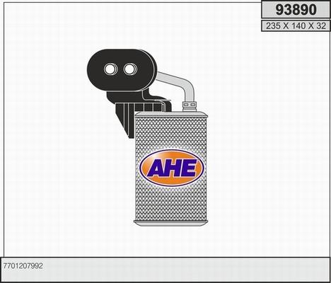AHE 93890 - Теплообмінник, опалення салону autozip.com.ua