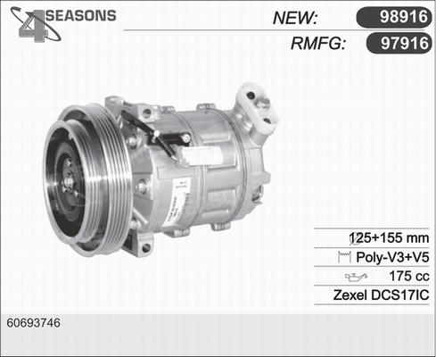 AHE 97916 - Компресор, кондиціонер autozip.com.ua