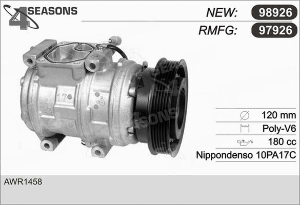 AHE 97926 - Компресор, кондиціонер autozip.com.ua