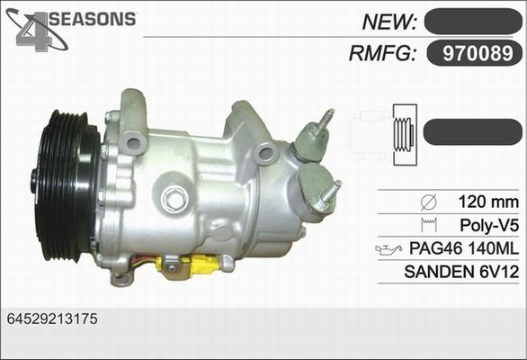 AHE 970089 - Компресор, кондиціонер autozip.com.ua