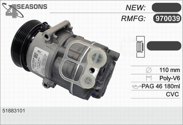 AHE 970039 - Компресор, кондиціонер autozip.com.ua