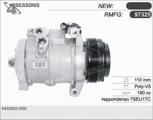 AHE 97325 - Компресор, кондиціонер autozip.com.ua