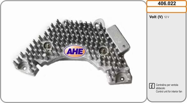 AHE 406.022 - Блок управління, ел. вентилятор (охолодження двигуна) autozip.com.ua