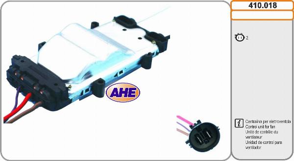 AHE 410.018 - Блок управління, ел. вентилятор (охолодження двигуна) autozip.com.ua