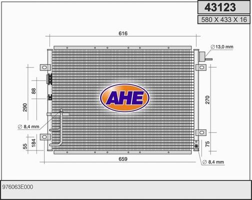 AHE 43123 - Конденсатор, кондиціонер autozip.com.ua