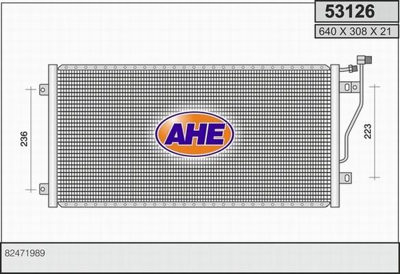 AHE 53126 - Конденсатор, кондиціонер autozip.com.ua