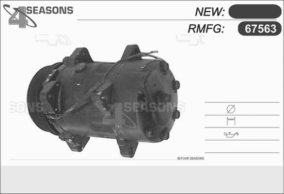 AHE 67563 - Компресор, кондиціонер autozip.com.ua